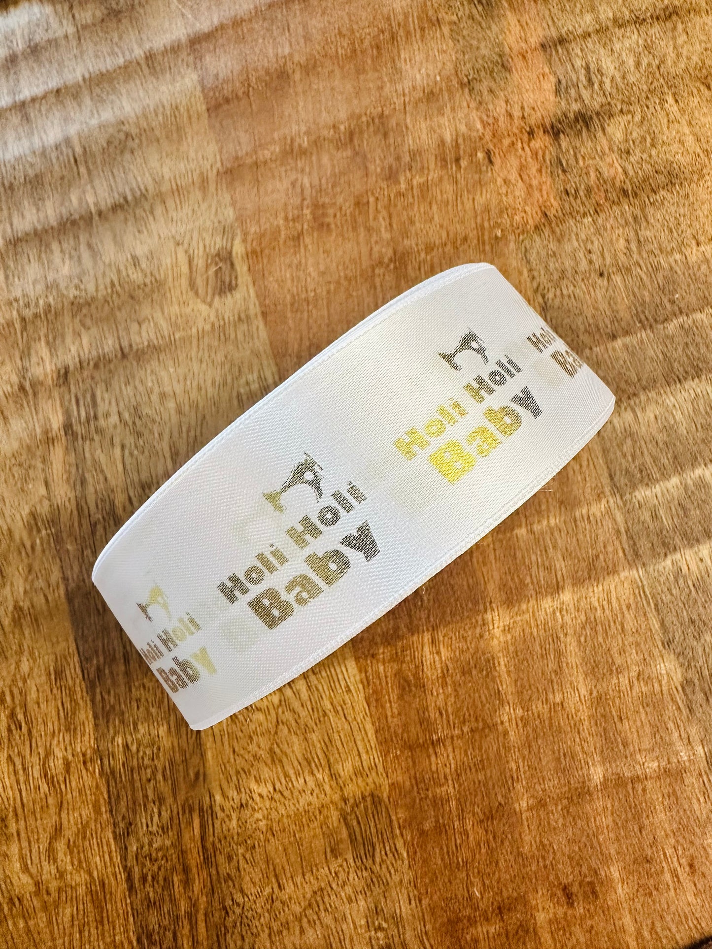 Custom Metallic Hot Print  Ribbon 3/8" - 7/8" - 1.5" inches