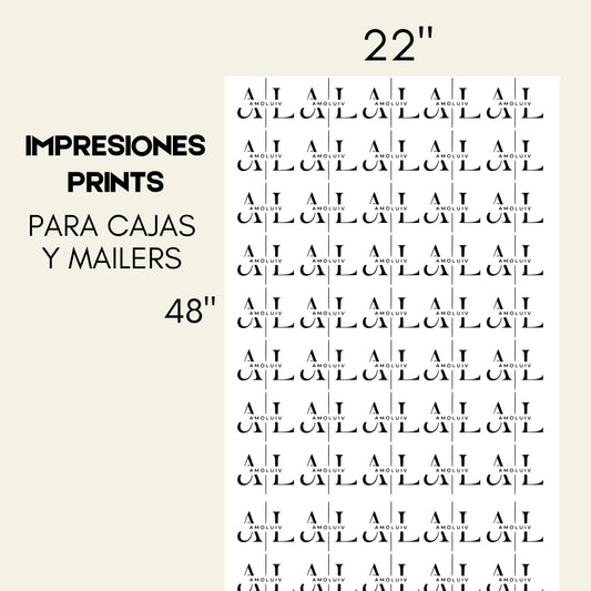 Prints for Mailers and Shipping boxes