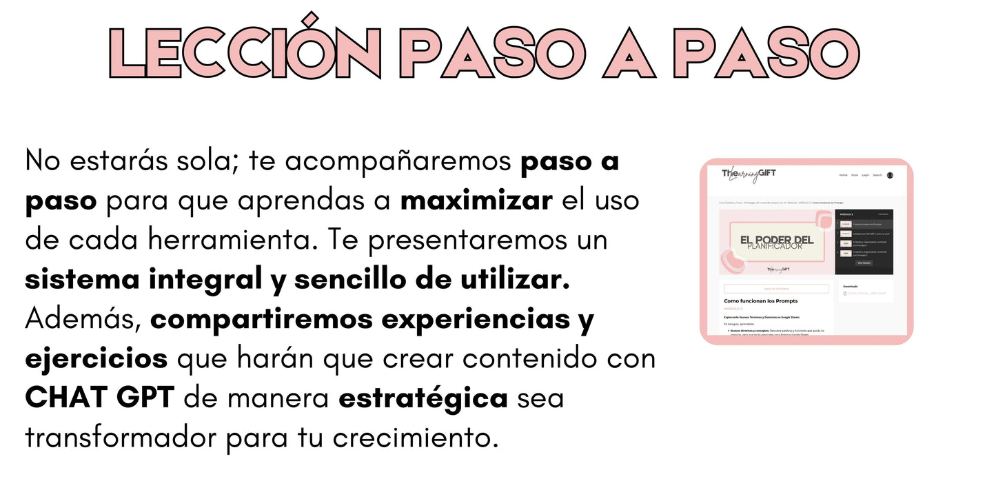 Curso Online: Creación, Planificación y Crecimiento con Estrategias Simples de Contenido Usando Inteligencia Artificial