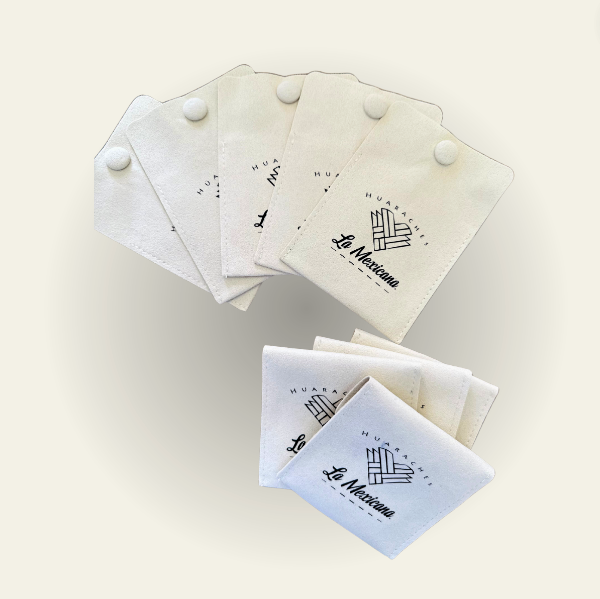 Button Envelop Microfiber Jewelry Pouch 100 Units
