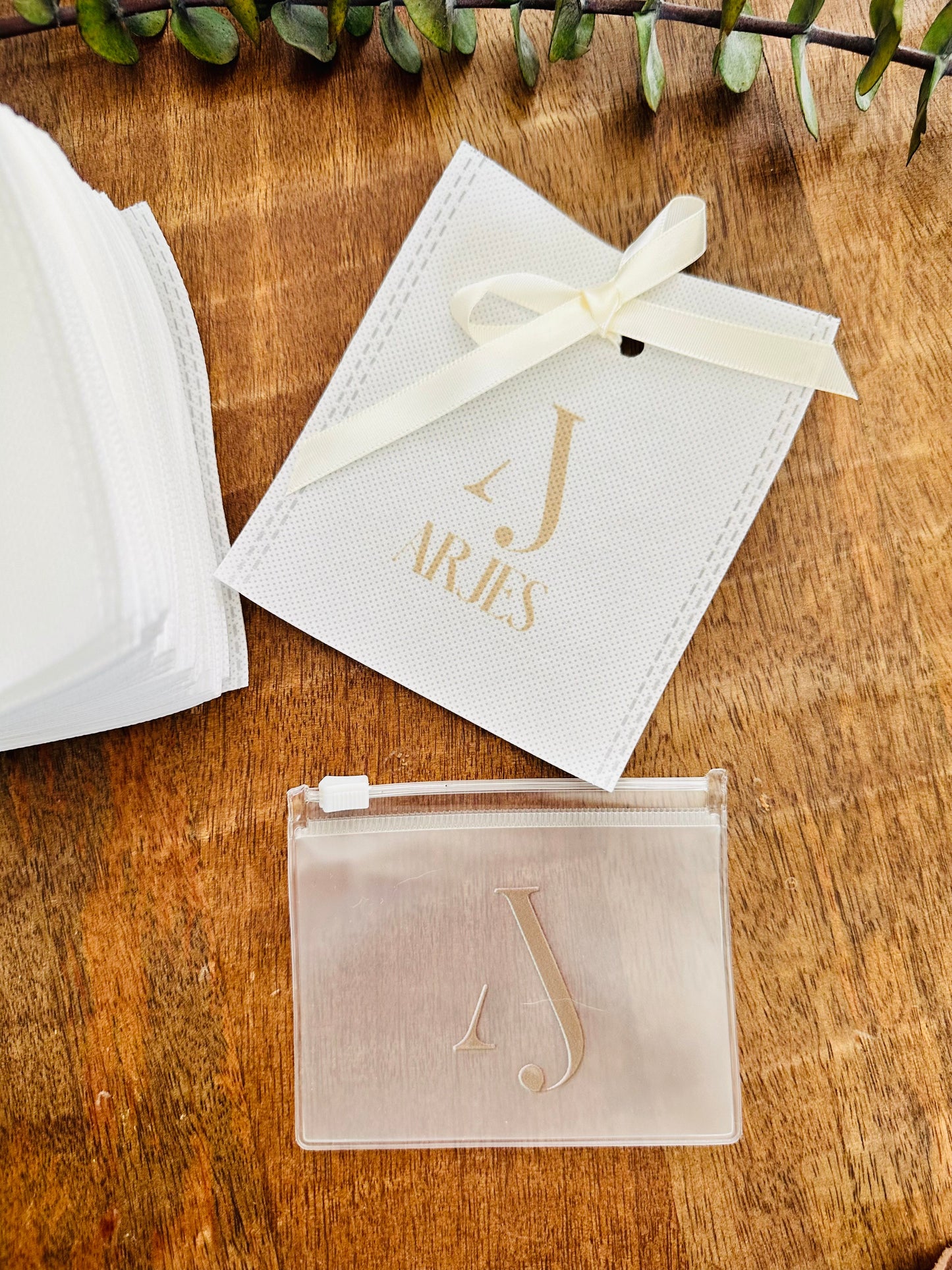 PROMO - MEDIUM - Custom 100 Zipper Bags (4.5x4.5") and 50 Ribbon Bags (4x4") -