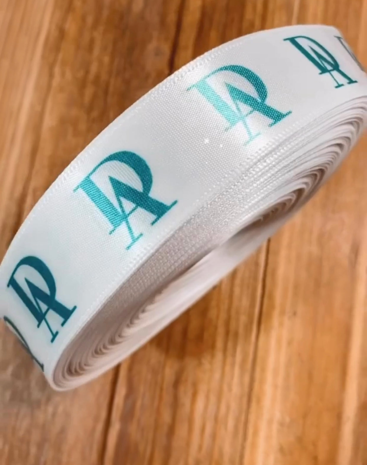 Custom White Satin Ribbon