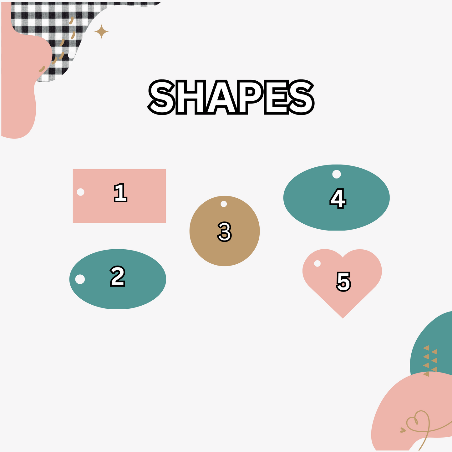 Custom Jewelry Acrylic Tags (100 Units Pack)