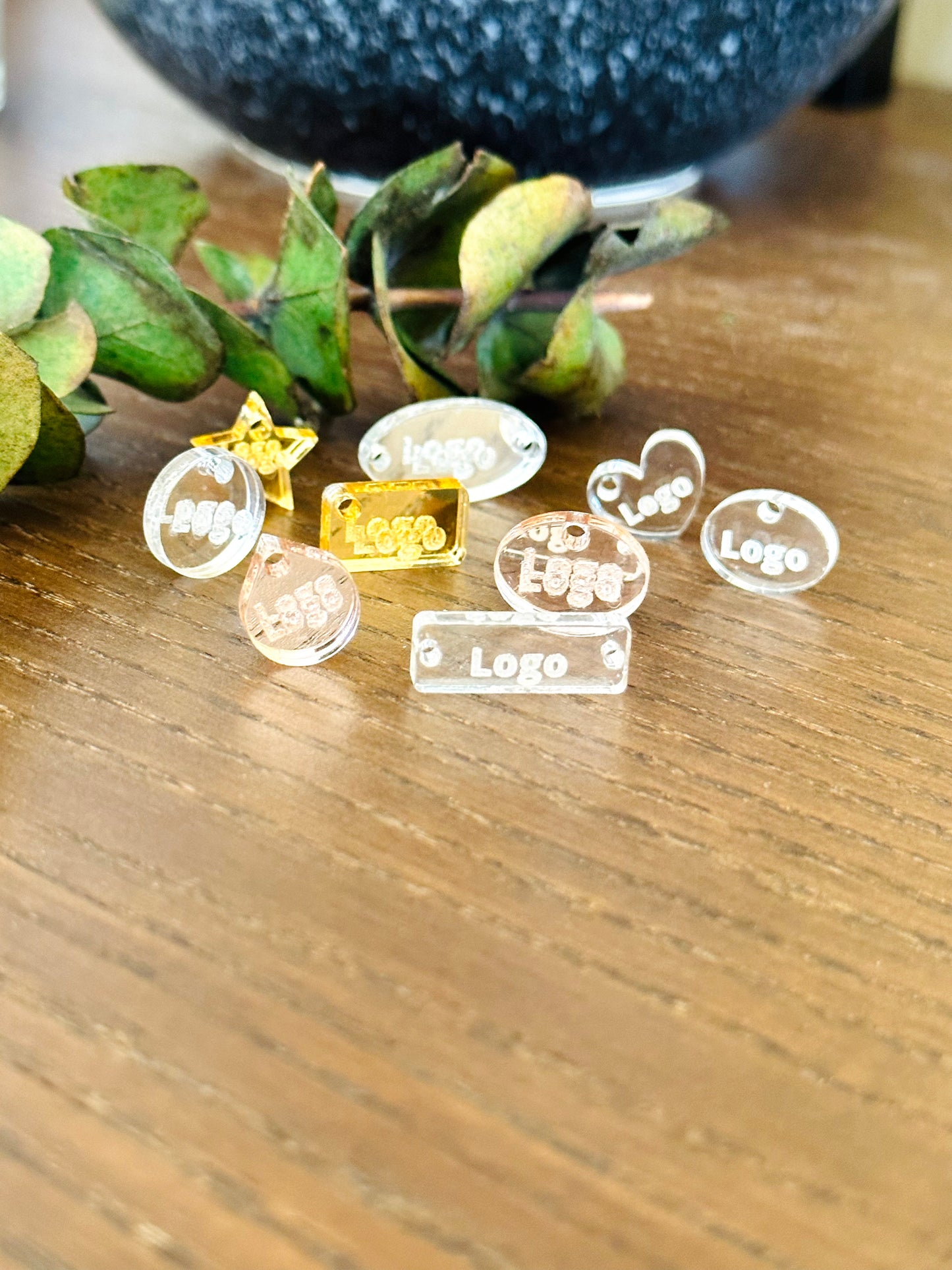 Custom Jewelry Acrylic Tags (100 Units Pack)