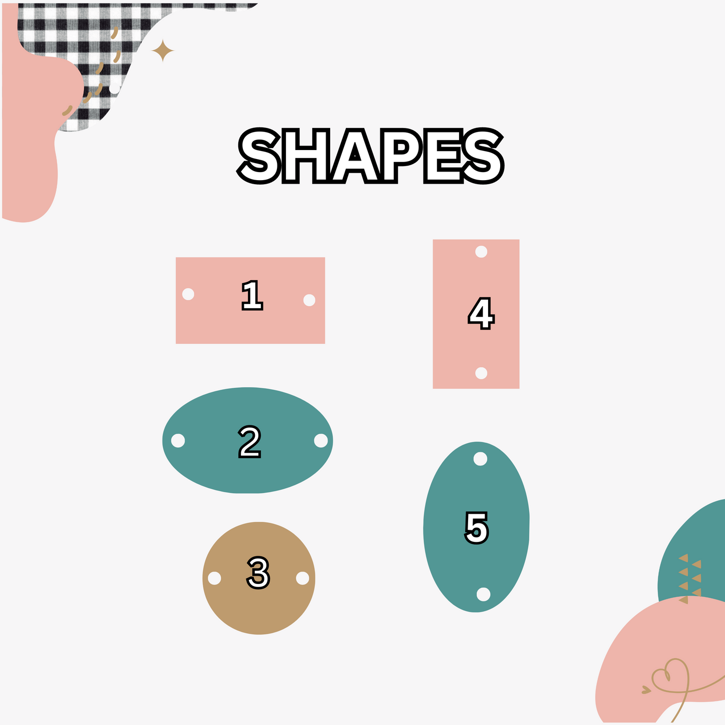 Custom Handbags Acrylic Tags (100 Units Pack)