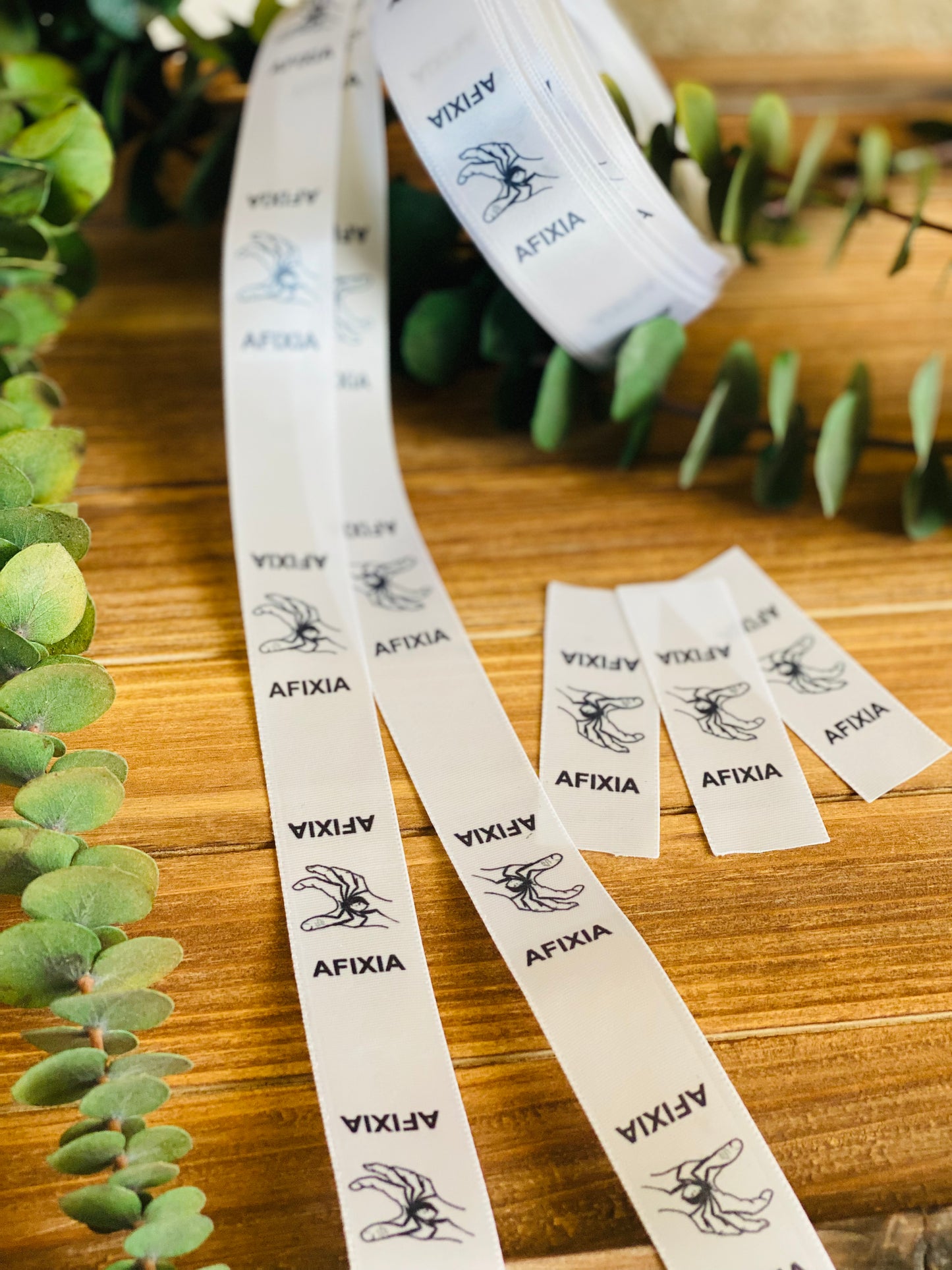 Custom White Satin Ribbon