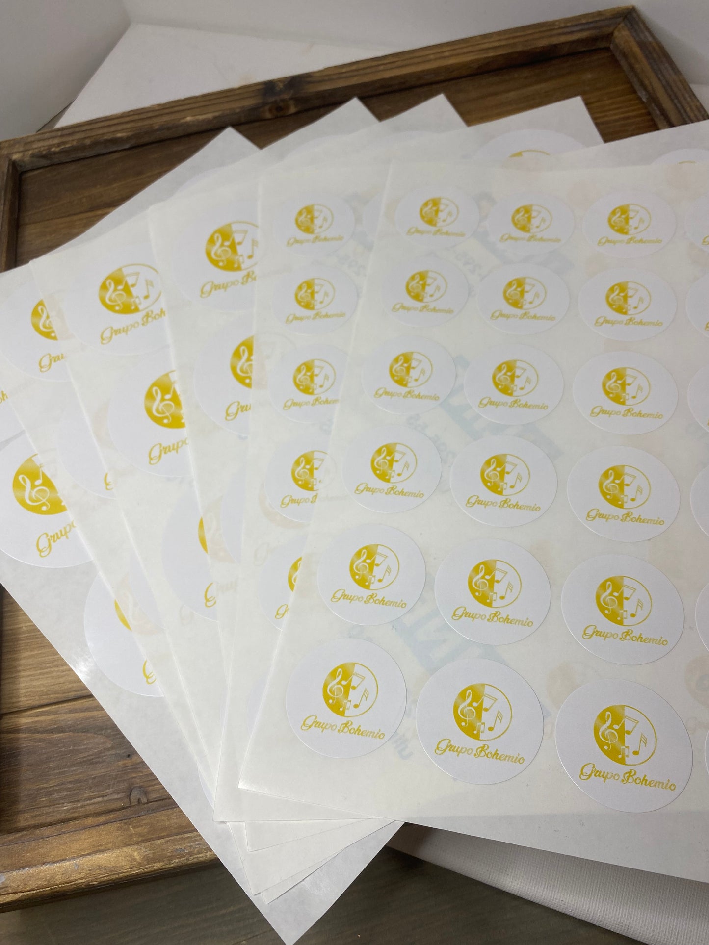 Glossy Custom Round Stickers