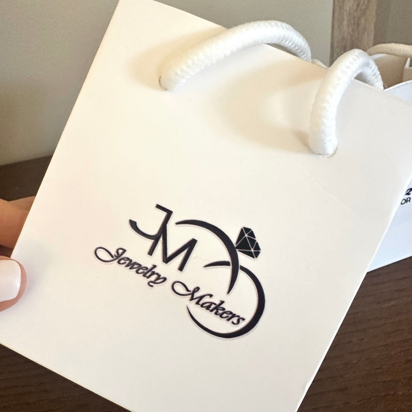 50/100/150 Mini Bolsas de Papel para Regalo con Asas y Etiquetas – Blancas