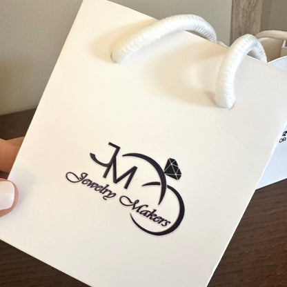 50/100/150 Mini Bolsas de Papel para Regalo con Asas y Etiquetas – Blancas