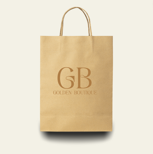 Custom Eco Shopping Paper Bags - 50 Units